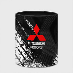Кружка 3D Mitsubishi - След протектора, цвет: 3D-белый + черный — фото 2