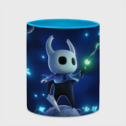 Кружка 3D Hollow Knight неоновые бабочки, цвет: 3D-белый + небесно-голубой — фото 2