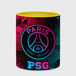 Кружка 3D PSG - neon gradient, цвет: 3D-белый + желтый — фото 2