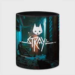 Кружка 3D Stray - киберпанк, цвет: 3D-белый + черный — фото 2