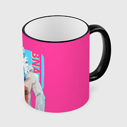 Кружка 3D Сиро и Митиру - Совершенно новое жевотное, цвет: 3D-черный кант