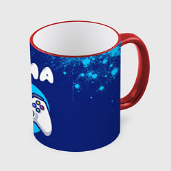 Кружка 3D Рома геймер, цвет: 3D-красный кант