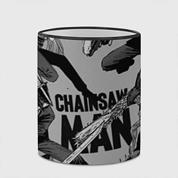 Кружка 3D Chainsaw man comix, цвет: 3D-черный кант — фото 2