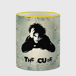 Кружка 3D Роберт Смит - The Cure, цвет: 3D-желтый кант — фото 2