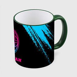 Кружка 3D AC Milan - neon gradient, цвет: 3D-зеленый кант