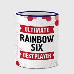 Кружка 3D Rainbow Six: Best Player Ultimate, цвет: 3D-синий кант — фото 2