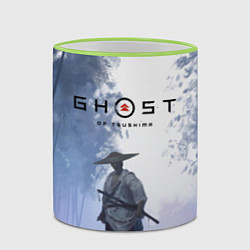 Кружка 3D Дзин в лесу, цвет: 3D-светло-зеленый кант — фото 2