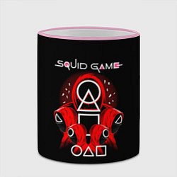 Кружка 3D Игра в кальмара - Squid Game, цвет: 3D-розовый кант — фото 2