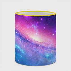 Кружка 3D Космическая воронка, цвет: 3D-желтый кант — фото 2