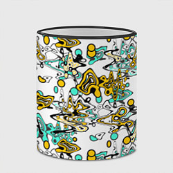 Кружка 3D Abstract pattern waves and streaks, цвет: 3D-черный кант — фото 2