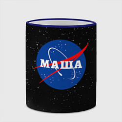 Кружка 3D Маша Наса космос, цвет: 3D-синий кант — фото 2