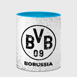 Кружка 3D Borussia с потертостями на светлом фоне, цвет: 3D-белый + небесно-голубой — фото 2