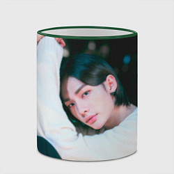 Кружка 3D Hyunjin Mixtape Oh, цвет: 3D-зеленый кант — фото 2