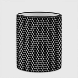 Кружка 3D Металлическая ячеистая сетка, цвет: 3D-черный кант — фото 2