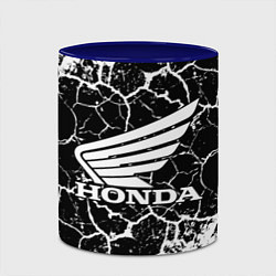 Кружка 3D Honda logo арт, цвет: 3D-белый + синий — фото 2