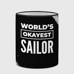 Кружка 3D Worlds okayest sailor - dark, цвет: 3D-черный кант — фото 2