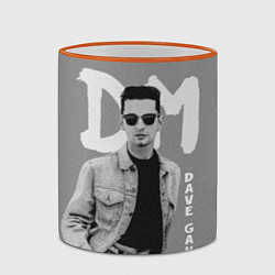 Кружка 3D Dave Gahan - Depeche Mode, цвет: 3D-оранжевый кант — фото 2