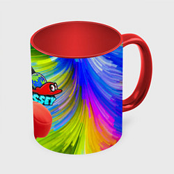 Кружка 3D Super Mario Odyssey - Nintendo - Бейсболка, цвет: 3D-белый + красный