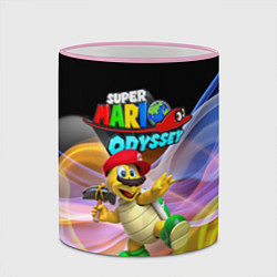 Кружка 3D Super Mario Odyssey - Hero turtle Koopa Troopa, цвет: 3D-розовый кант — фото 2