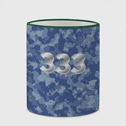 Кружка 3D Армейский камуфляж 333, цвет: 3D-зеленый кант — фото 2