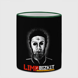 Кружка 3D Limp bizkit Wes Borland, цвет: 3D-зеленый кант — фото 2