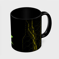 Кружка 3D Киберпанк - Команда Дэвида, цвет: 3D-белый + черный