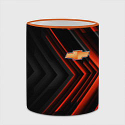 Кружка 3D Chevrolet art, цвет: 3D-оранжевый кант — фото 2
