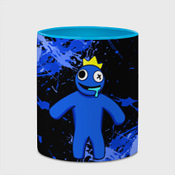 Кружка 3D Радужные друзья - Синий, цвет: 3D-белый + небесно-голубой — фото 2