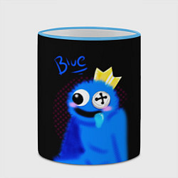 Кружка 3D Blue - Rainbow Friends, цвет: 3D-небесно-голубой кант — фото 2