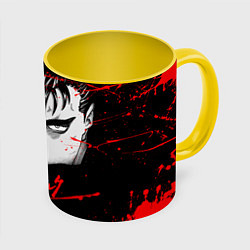 Кружка 3D BERSERK ГАТС, цвет: 3D-белый + желтый