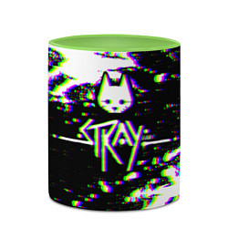 Кружка 3D Stray glitch, цвет: 3D-белый + светло-зеленый — фото 2