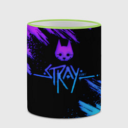Кружка 3D Stray game neon, цвет: 3D-светло-зеленый кант — фото 2
