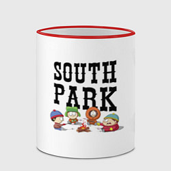 Кружка 3D South park кострёр, цвет: 3D-красный кант — фото 2