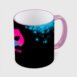 Кружка 3D DanMachi - neon gradient, цвет: 3D-розовый кант