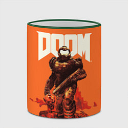 Кружка 3D DOOM - Doomguy, цвет: 3D-зеленый кант — фото 2