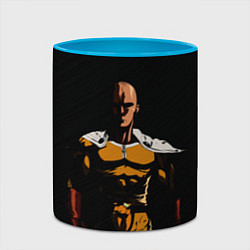 Кружка 3D One Punch-Man - человек-кулак, цвет: 3D-белый + небесно-голубой — фото 2