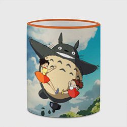 Кружка 3D Flight Totoro, цвет: 3D-оранжевый кант — фото 2