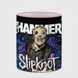 Кружка 3D Slipknot hammer blue, цвет: 3D-розовый кант — фото 2