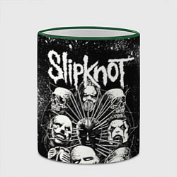 Кружка 3D Slipknot Black, цвет: 3D-зеленый кант — фото 2