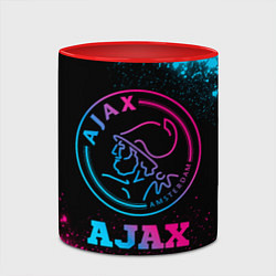 Кружка 3D Ajax - neon gradient, цвет: 3D-белый + красный — фото 2