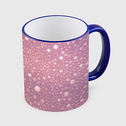 Кружка 3D Pink bubbles, цвет: 3D-синий кант