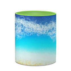 Кружка 3D Sea lagoon, цвет: 3D-белый + светло-зеленый — фото 2