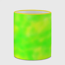 Кружка 3D Цвет сочное яблоко, цвет: 3D-желтый кант — фото 2