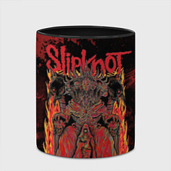 Кружка 3D Slipknot black and red, цвет: 3D-белый + черный — фото 2