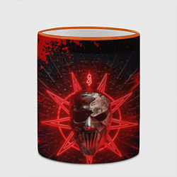 Кружка 3D Slipknot red satan star, цвет: 3D-оранжевый кант — фото 2