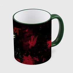 Кружка 3D Slipknot dark art, цвет: 3D-зеленый кант