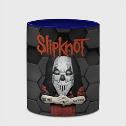 Кружка 3D Slipknot seven art, цвет: 3D-белый + синий — фото 2