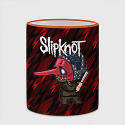 Кружка 3D Slipknot красные молнии, цвет: 3D-оранжевый кант — фото 2