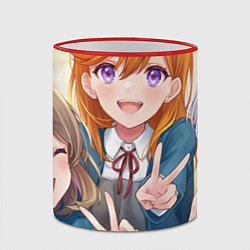 Кружка 3D Трое из Лиелла - Love Live Superstar, цвет: 3D-красный кант — фото 2