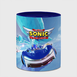 Кружка 3D Team Sonic racing - hedgehog - speed, цвет: 3D-белый + синий — фото 2